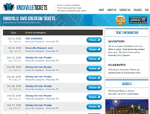 Tablet Screenshot of knoxvilleboxoffice.com